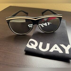 Quay Australia Black and White Sunglasses